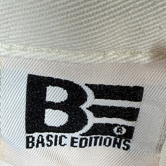 90s Basic Editions White Pleated High Waisted Shorts Cotton Women's 9/10 - Picture 5 of 11